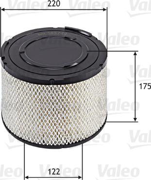 Valeo 585744 - Air Filter, engine autospares.lv