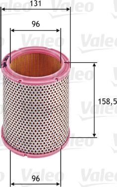 Valeo 585711 - Air Filter, engine autospares.lv