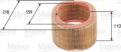 Valeo 585718 - Air Filter, engine autospares.lv