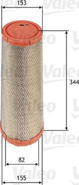 Valeo 585713 - Air Filter, engine autospares.lv