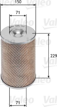 Valeo 585712 - Air Filter, engine autospares.lv