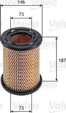 Valeo 585731 - Air Filter, engine autospares.lv