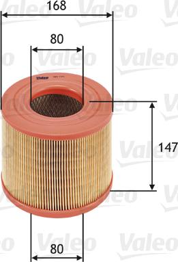 Valeo 585725 - Air Filter, engine autospares.lv
