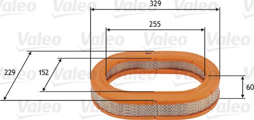 Valeo 585723 - Air Filter, engine autospares.lv