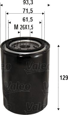 Valeo 586095 - Oil Filter autospares.lv