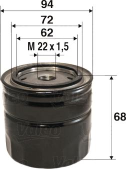 Valeo 586098 - Oil Filter autospares.lv