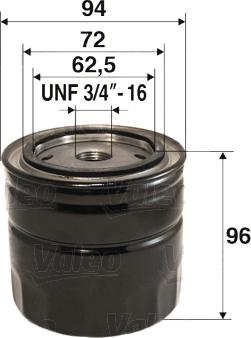 Valeo 586047 - Oil Filter autospares.lv