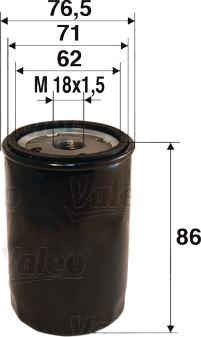 Valeo 586058 - Oil Filter autospares.lv