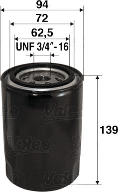 Valeo 586064 - Oil Filter autospares.lv