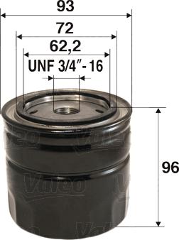 Valeo 586063 - Oil Filter autospares.lv
