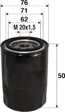 Valeo 586001 - Oil Filter autospares.lv