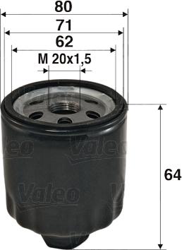 Valeo 586003 - Oil Filter autospares.lv
