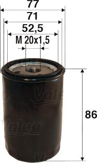 Valeo 586027 - Oil Filter autospares.lv