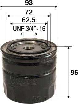 Valeo 586019 - Oil Filter autospares.lv