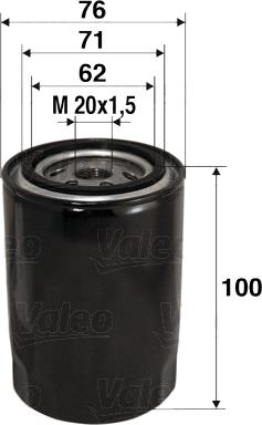 Valeo 586012 - Oil Filter autospares.lv