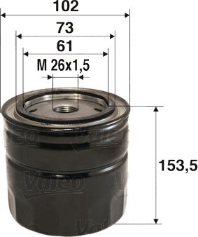 Valeo 586085 - Oil Filter autospares.lv