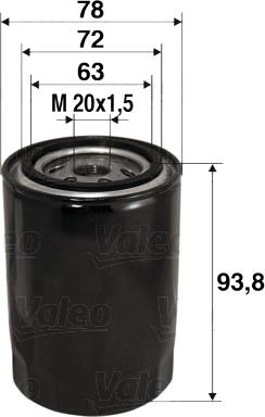 Valeo 586080 - Oil Filter autospares.lv