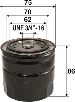 Valeo 586039 - Oil Filter autospares.lv