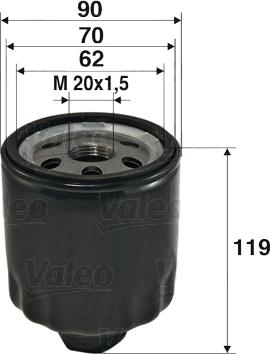 Valeo 586020 - Oil Filter autospares.lv