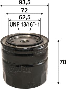 Valeo 586074 - Oil Filter autospares.lv