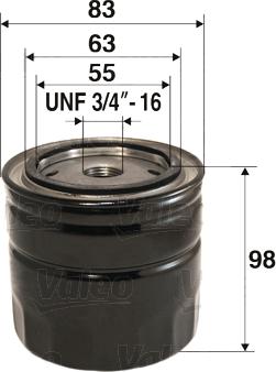 Valeo 586071 - Oil Filter autospares.lv