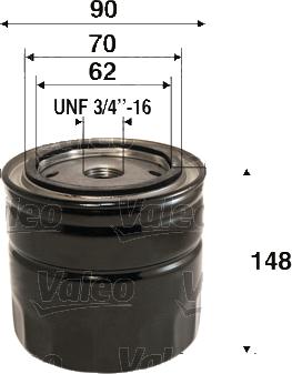 Valeo 586121 - Oil Filter autospares.lv