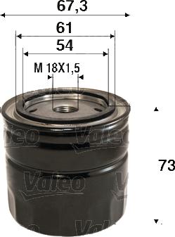 Valeo 586123 - Oil Filter autospares.lv
