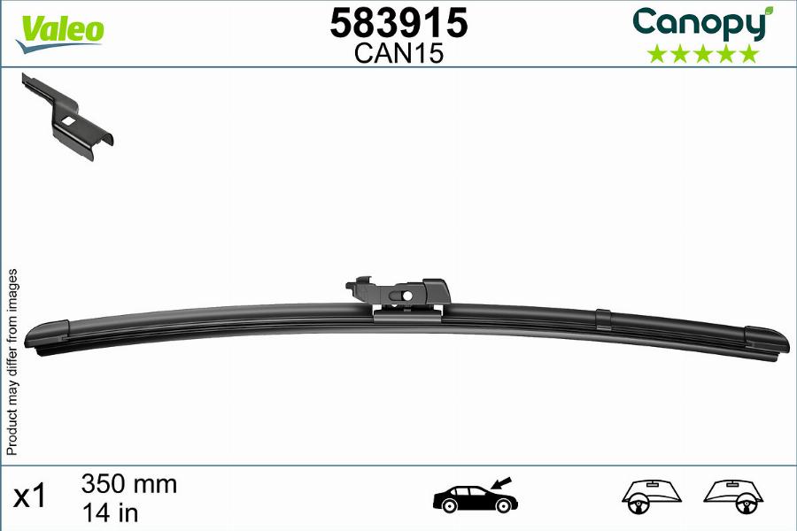 Valeo 583915 - Wiper Blade autospares.lv