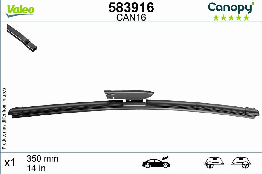 Valeo 583916 - Wiper Blade autospares.lv