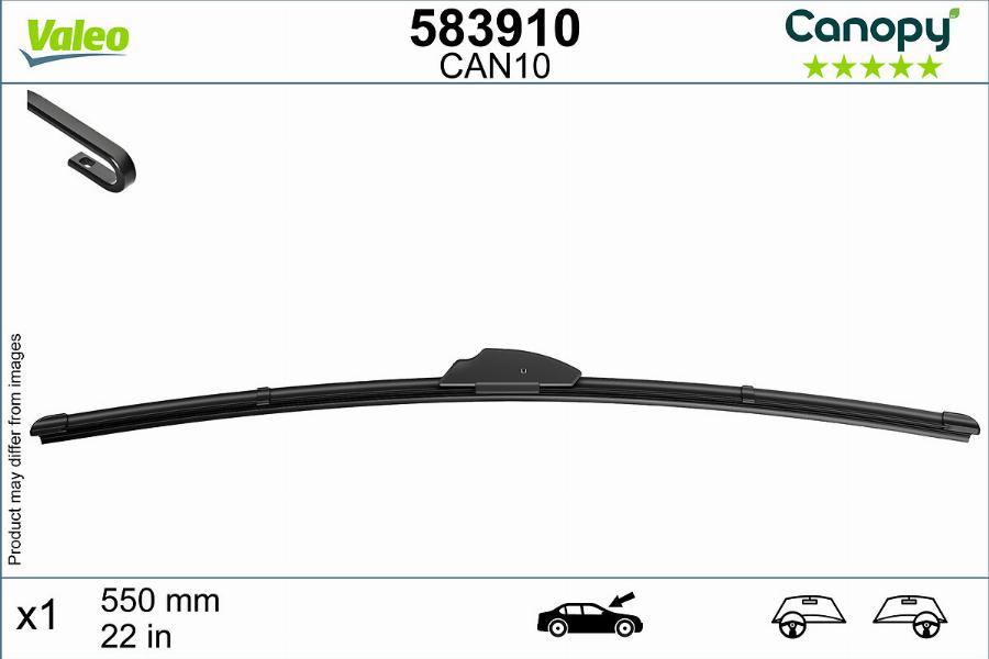 Valeo 583910 - Wiper Blade autospares.lv