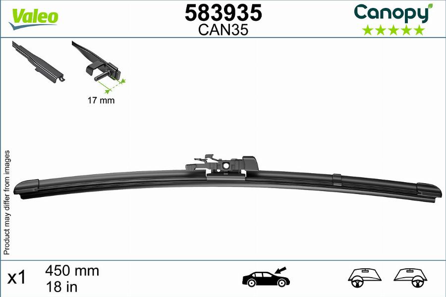 Valeo 583935 - Wiper Blade autospares.lv