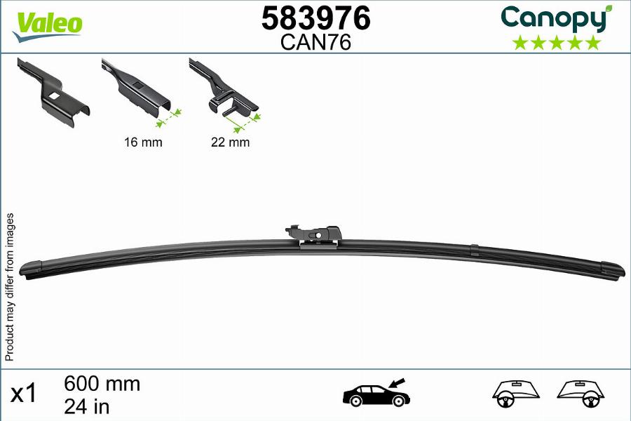 Valeo 583976 - Wiper Blade autospares.lv