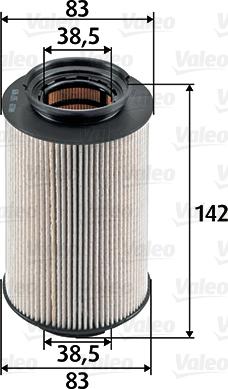 Valeo 587909 - Fuel filter autospares.lv