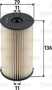 Valeo 587904 - Fuel filter autospares.lv