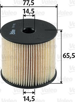 Valeo 587903 - Fuel filter autospares.lv