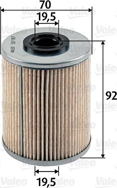 Valeo 587907 - Fuel filter autospares.lv