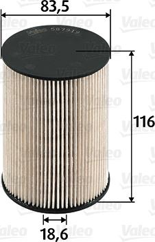 Valeo 587919 - Fuel filter autospares.lv