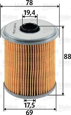 Valeo 587910 - Fuel filter autospares.lv