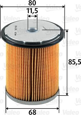 Valeo 587912 - Fuel filter autospares.lv