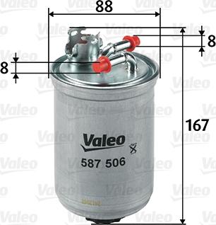 Valeo 587506 - Fuel filter autospares.lv