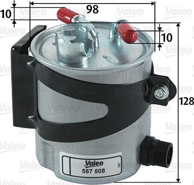 Valeo 587508 - Fuel filter autospares.lv