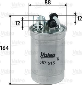 Valeo 587515 - Fuel filter autospares.lv