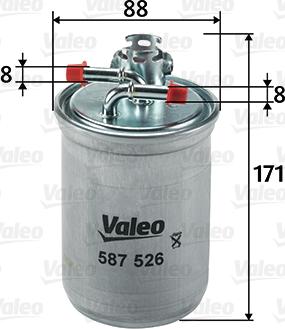 Valeo 587526 - Fuel filter autospares.lv