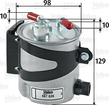 Valeo 587528 - Fuel filter autospares.lv