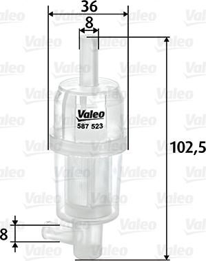 Valeo 587523 - Oil Filter autospares.lv