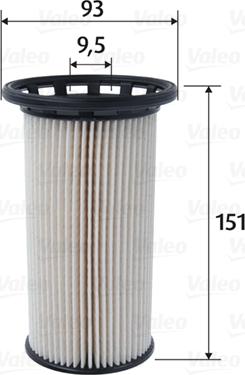 Valeo 587095 - Fuel filter autospares.lv