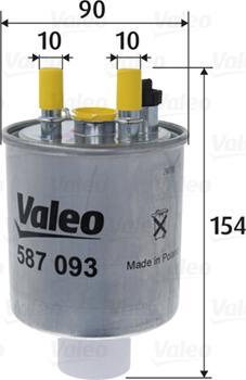 Valeo 587093 - Fuel filter autospares.lv