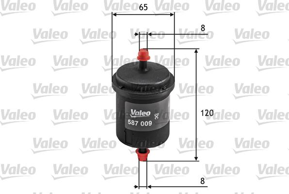 Valeo 587009 - Fuel filter autospares.lv
