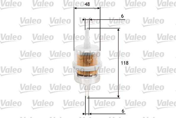 Valeo 587005 - Fuel filter autospares.lv