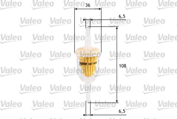 Valeo 587000 - Fuel filter autospares.lv